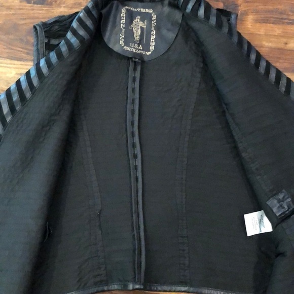 My Tribe Black Leather Vest - Picture 6 of 7